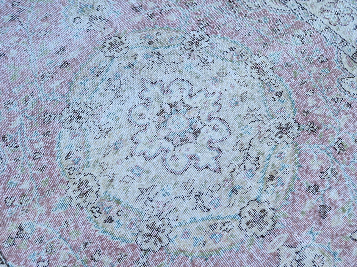 5x8 Neutral Rug, Turkish Hand Made, Boho Home Decor