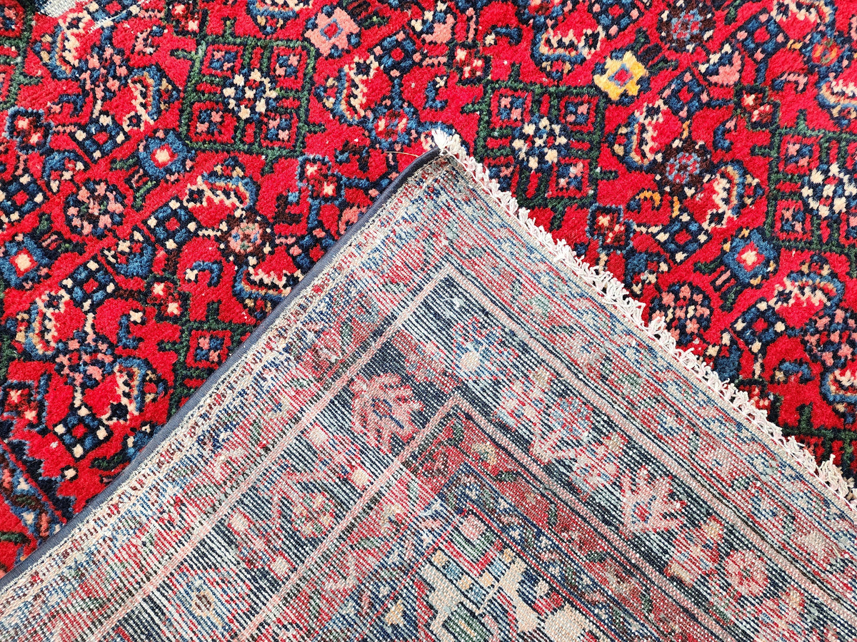 Vintage Oushak Rug 4x6: Handwoven Wool Turkish Rug
