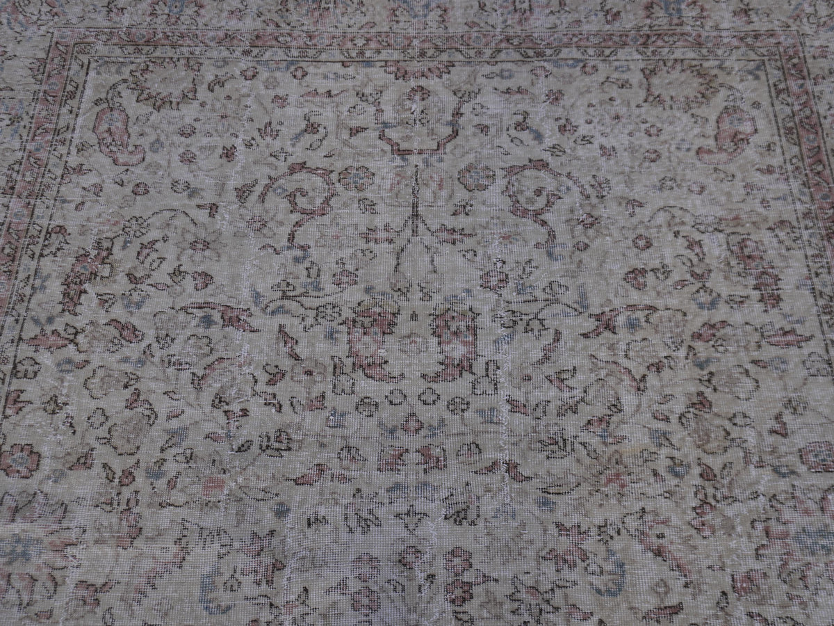 Handwoven Rug 6x9, Wool & Cotton Turkish Rug, Living Room Decor