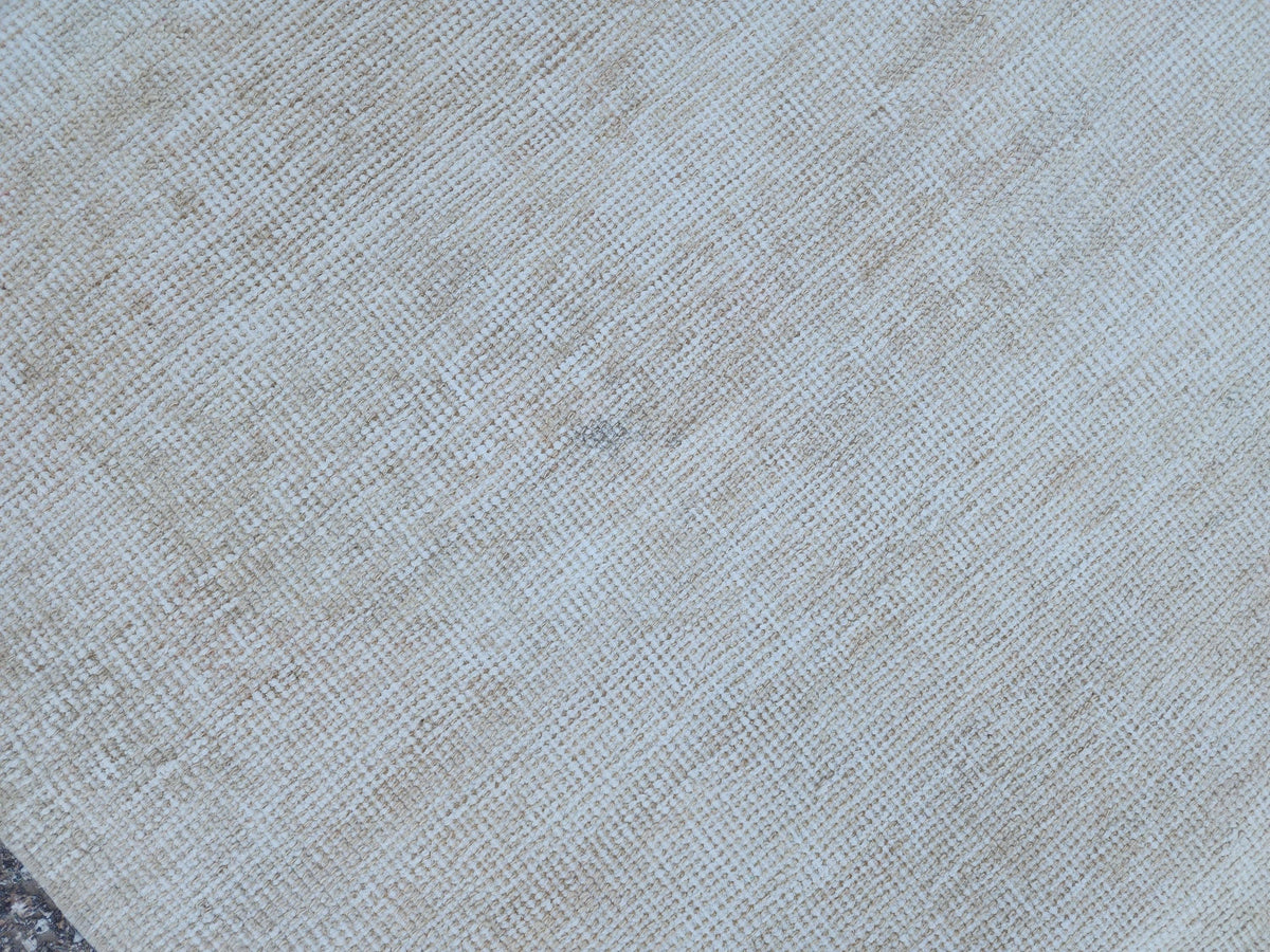 3x11 Neutral Muted Runner Rug, Hand Knoted Rustic Decor, Eco Friendly