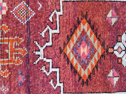 Stair Soft Runner 2.7x14.2 ft, Turkish Wool Hand Knotted Up Cycled Wool, Home Rustic Decor