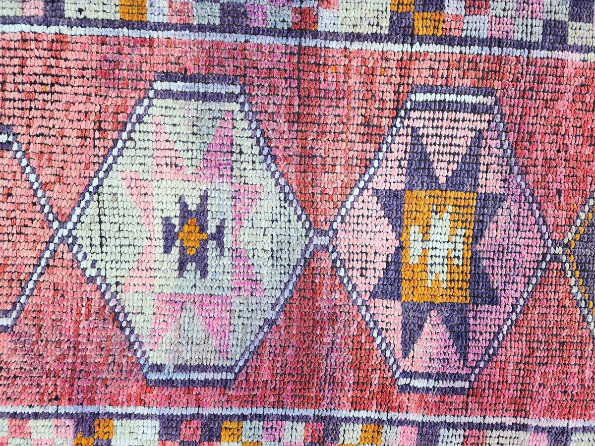 2x11 Herki Runner Rug, Turkish Hand Made Wool, Eco Friendly, Hallway Rustic Decor