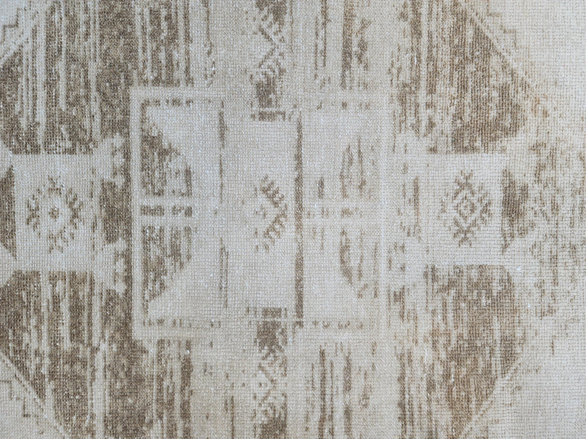 Neutral Runner Rug 3x12, Eco Friendly, Bohemian Home Decor, Up Cycled Wool