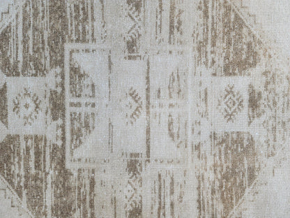 Neutral Runner Rug 3x12, Eco Friendly, Bohemian Home Decor, Up Cycled Wool