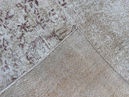 Handwoven Turkish Oushak Rug 3x6: Wool & Cotton Blend