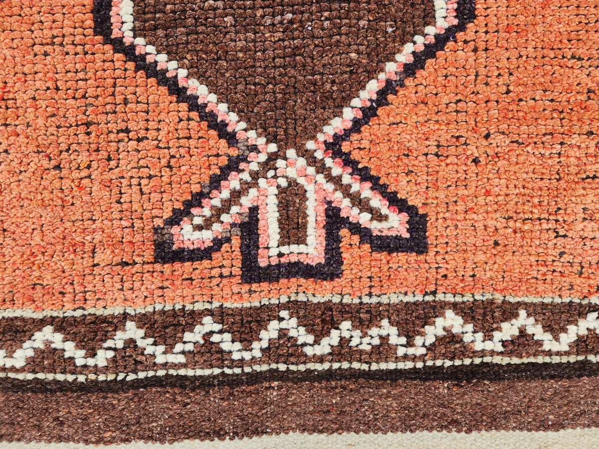 Wool Hand Made Rug 2.7x9.8 ft, Oriental Medium Pile Runner, Hallway Home Decor