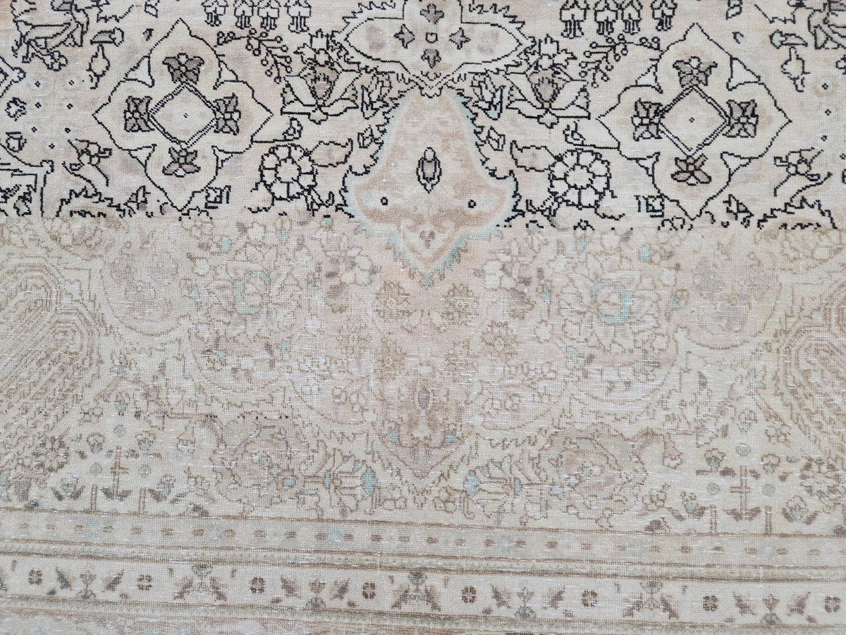 9x12 Neutral Wool Area Rug, Oversized Living Room Decor, Beige And Brown