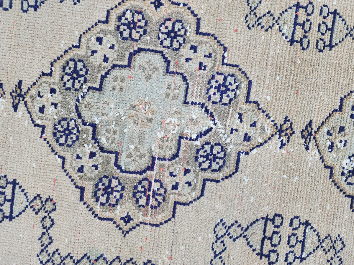 3x10 Geometric Runner Rug, Home Hallway Decor Runner, Rustic Boho Decor, Turkish hand Made