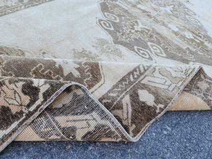 Turkish Runner Rug 4x11.7 ft, Malatya Hand Knotted Up Cycled Wool, Eco Friendly