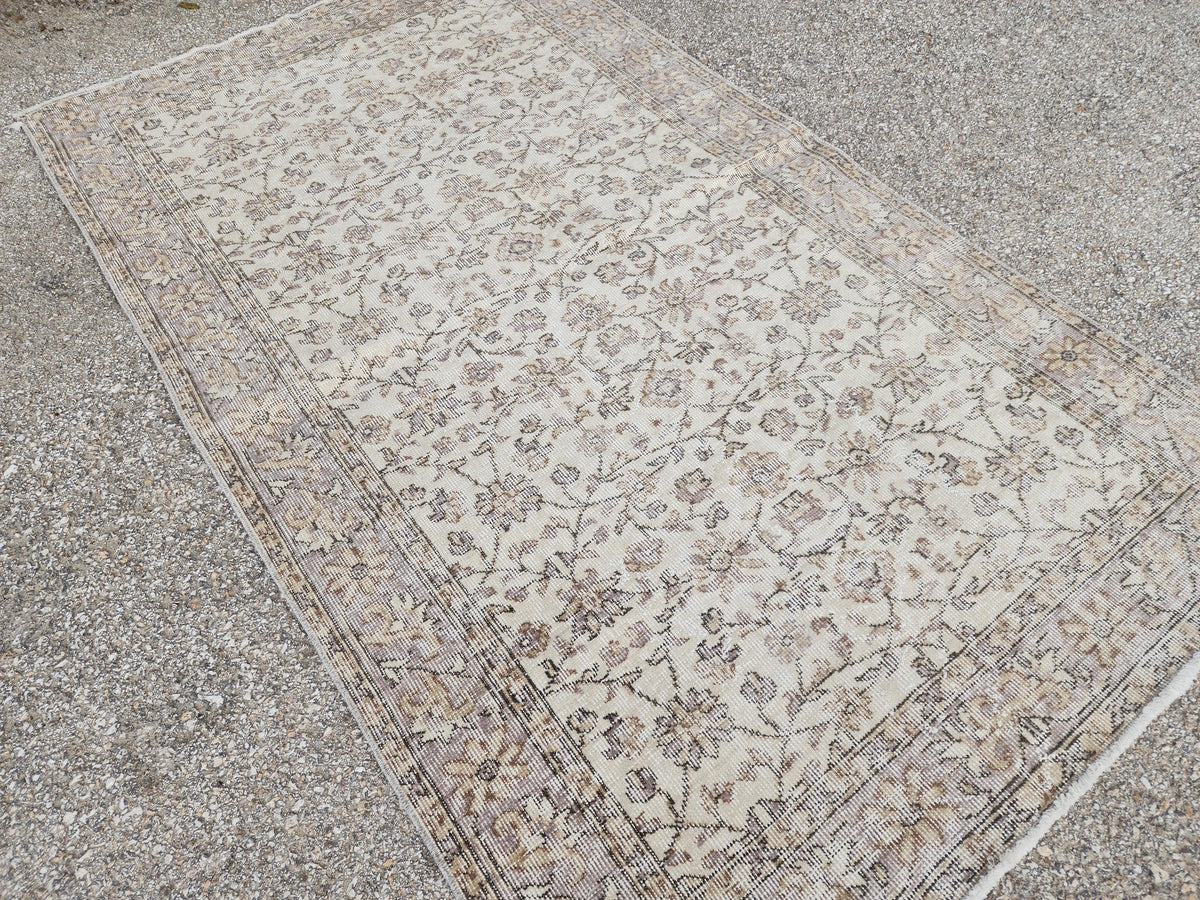 4x6 Oushak Rug: Hand Knotted Turkish Wool Area Rug