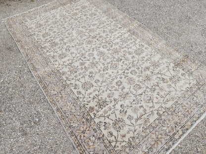 4x6 Oushak Rug: Hand Knotted Turkish Wool Area Rug