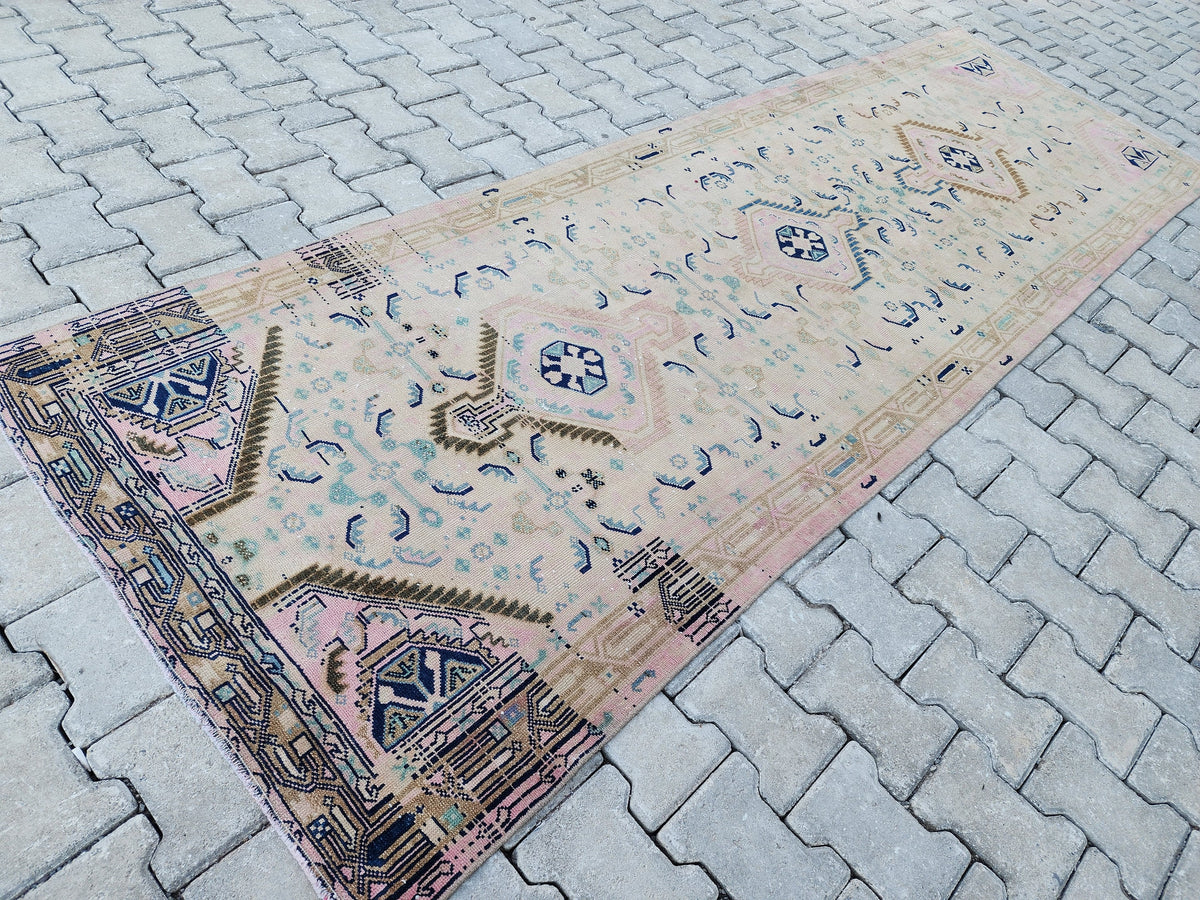 3x10 Wool Runner Rug, Hand Knotted, Hallway Home Decor