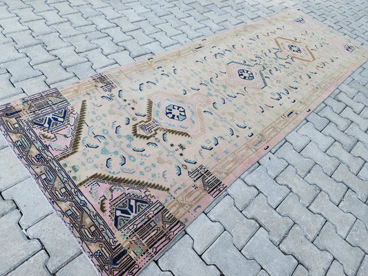 3x10 Wool Runner Rug, Hand Knotted, Hallway Home Decor