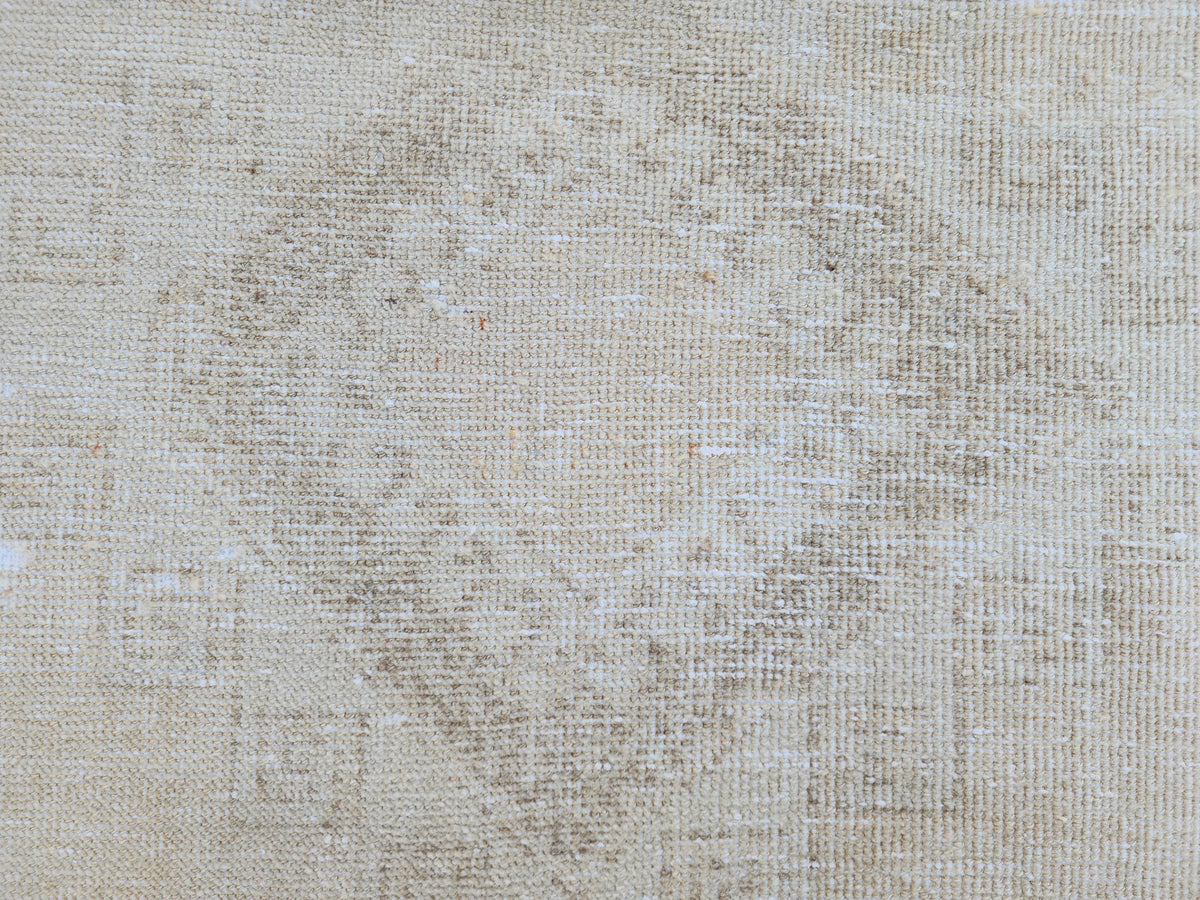 3x8 Neutral Wool Rug, Malatya Hand Made Runner, Rustic Home Decor