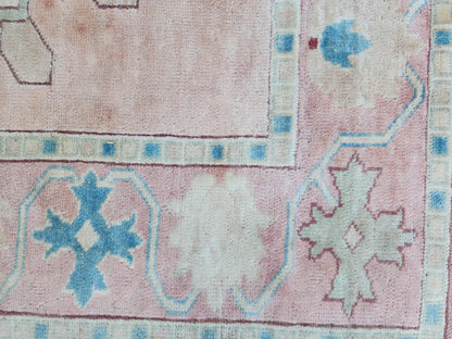5x6 Anatolian Wool Rug, Turkish Neutral Hand Made Soft Carpet, Living Room Boho Decor