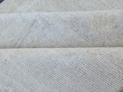 3x10 Neutral Runner Rug, Hand Made Rustic Decor, Oriental Living Room Decor
