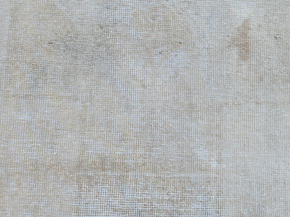 Hand Made Runner Rug 2.7 x 11.4 ft, Turkish Neutral Muted Wool Runner, Kitchen Runner