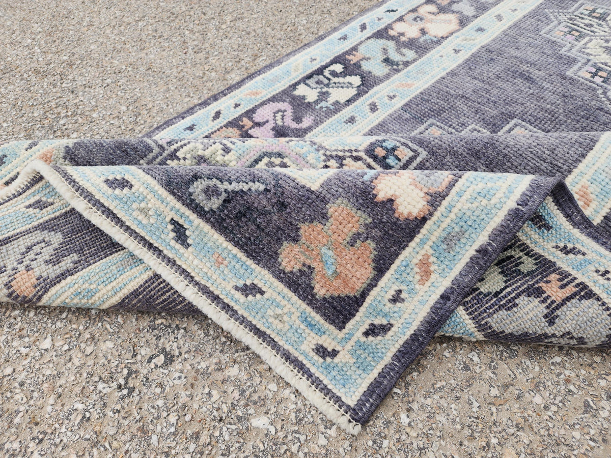 3x10 Runner Rug, Hand Knotted Up Cycled Wool, Kitchen Home Decor