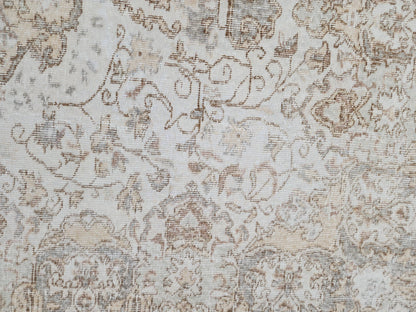 Neutral Rug 5x9, Isparta Wool HandCrafted, Dining Room Decor