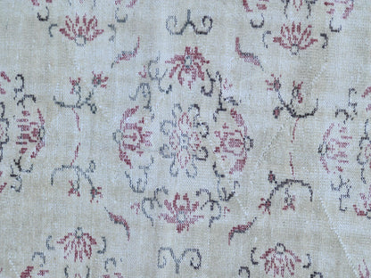 Handwoven Turkish Oushak Rug 6x9: Wool & Cotton Blend