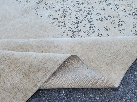 Vintage Area Rug 10x12, Turkish Oriental Hand Knotted Wool, Living Room Decor