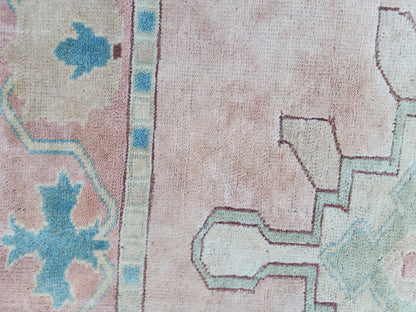 5x6 Anatolian Wool Rug, Turkish Neutral Hand Made Soft Carpet, Living Room Boho Decor