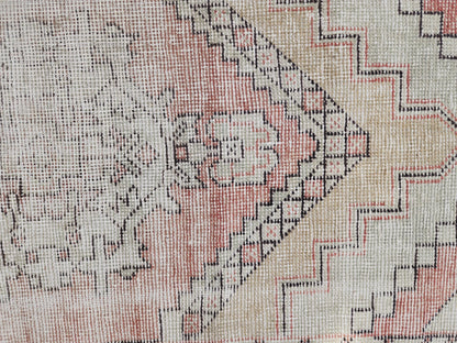 Vintage Anatolian Area Rug 2.6x9.2 ft, Turkish Hand Made Oriental Boho Carpet, Living room Runner