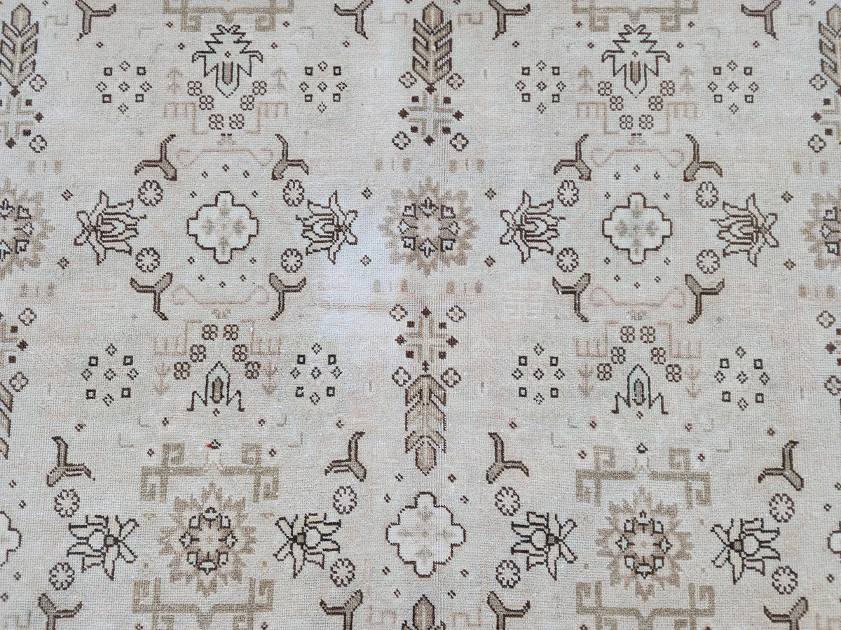 9x12 Neutral Area Rug, Soft Green Wool, Bohemian Living Room Decor