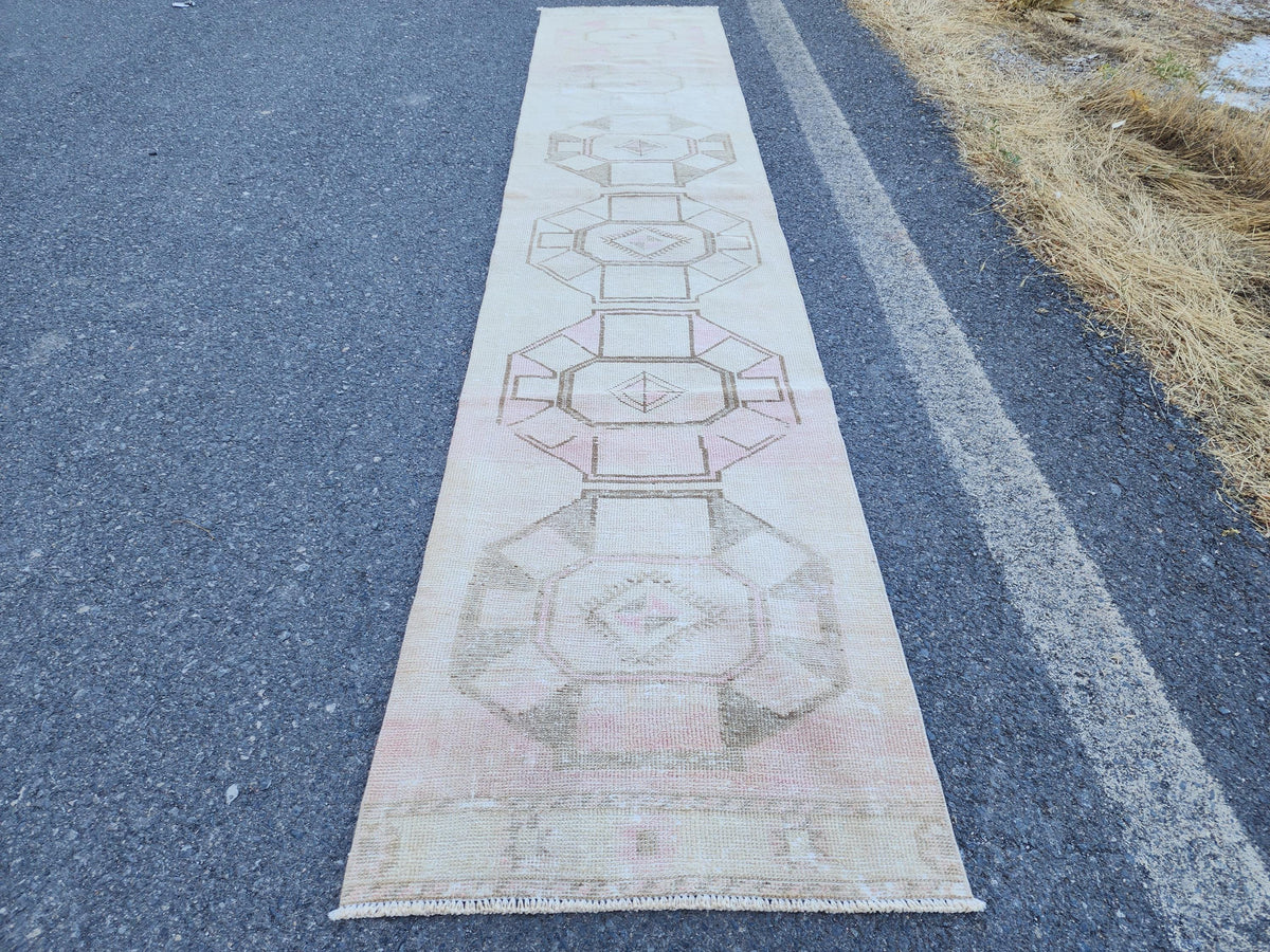 Hand Made Runner 2x13, Home Kitchen Decor, Oriental Boho Rug, Gift For Her, Farmhouse Decor