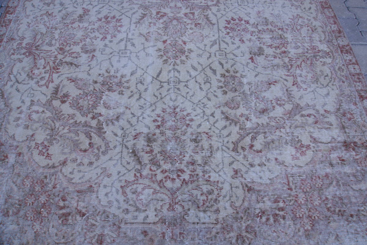 6x10 Turkish Rug, Hand Knotted Wool, Dining Room Decor