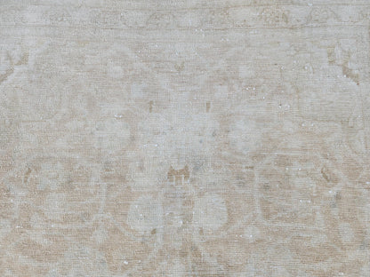 Neutral Muted Runner Rug 3x10, Bohemian Home Decor, Turkish Hand Made Carpet, Beige Color