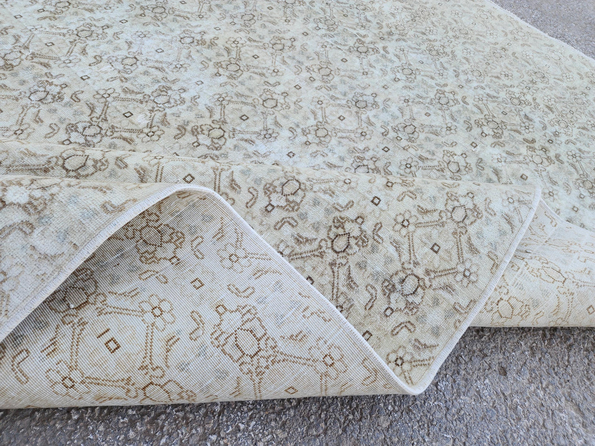 6x8 Neutral Rug, Hand Knotted Rustic Home Decor, Eco Friendly