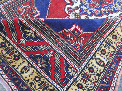5x8 Vintage Oushak Rug: Hand-Knotted Oriental Wool Rug