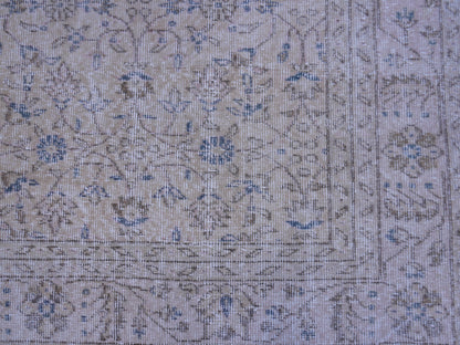 6x10 Vintage Turkish Oushak Rug: Handwoven Wool & Cotton