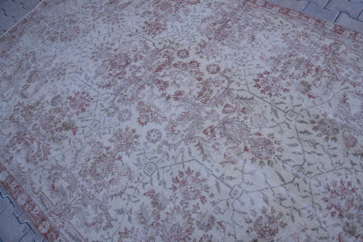 6x10 Turkish Rug, Hand Knotted Wool, Dining Room Decor