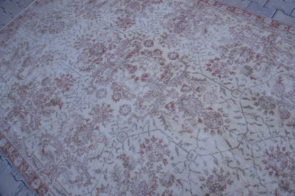 6x10 Turkish Rug, Hand Knotted Wool, Dining Room Decor