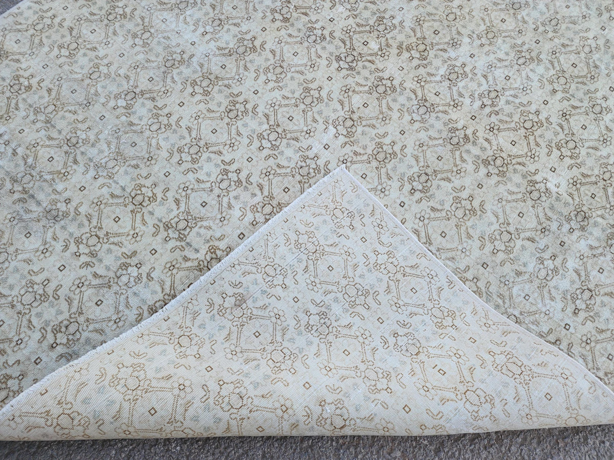 6x8 Neutral Rug, Hand Knotted Rustic Home Decor, Eco Friendly