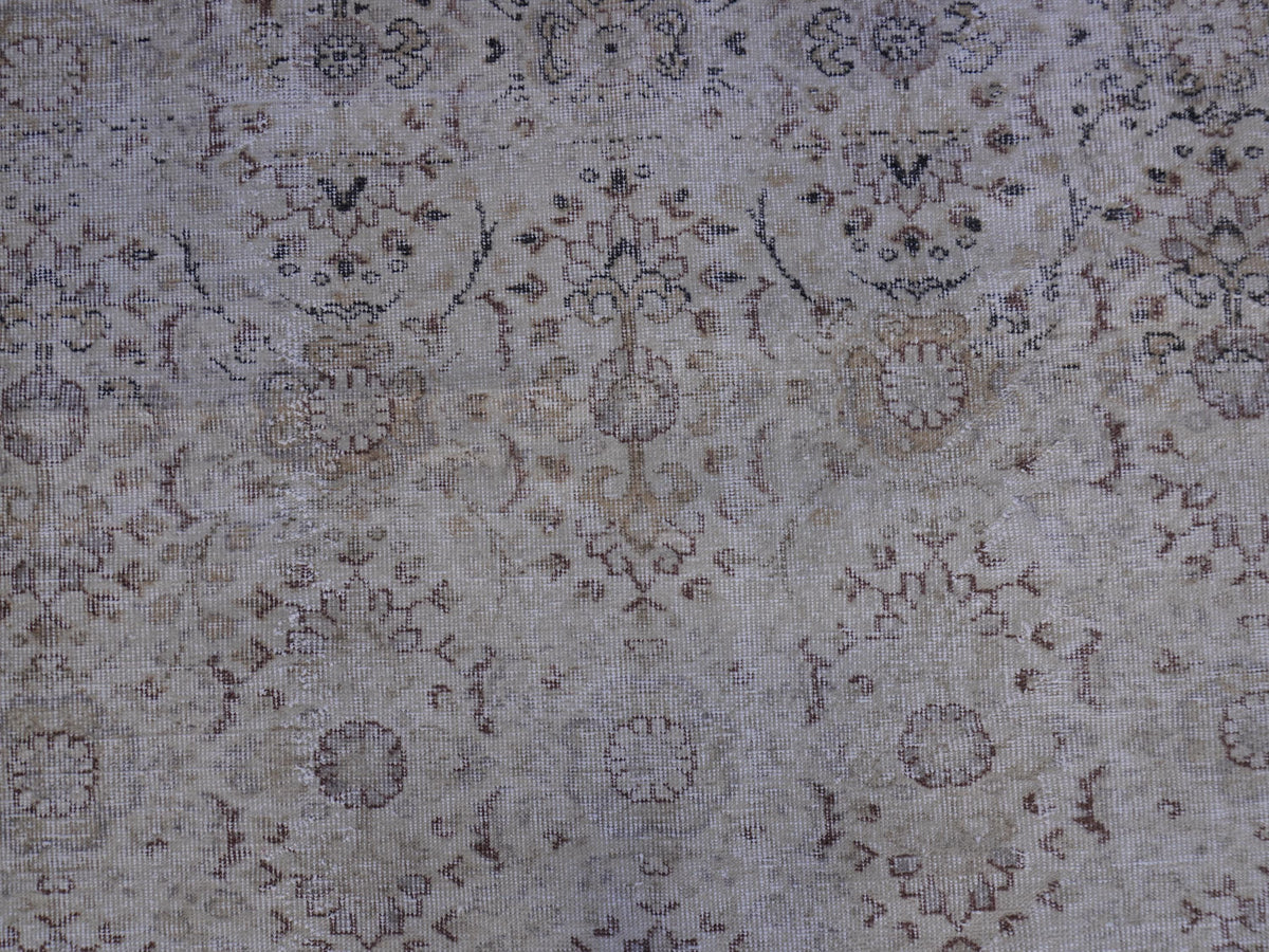 6x11 Neutral Area Rug, Turkish Wool Hand Made, Dining Room Decor
