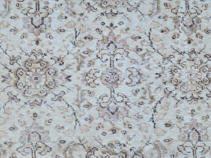 Hand‑woven Turkish Oushak Wool Rug Neutral 5×8 Area Rug: Home Decor