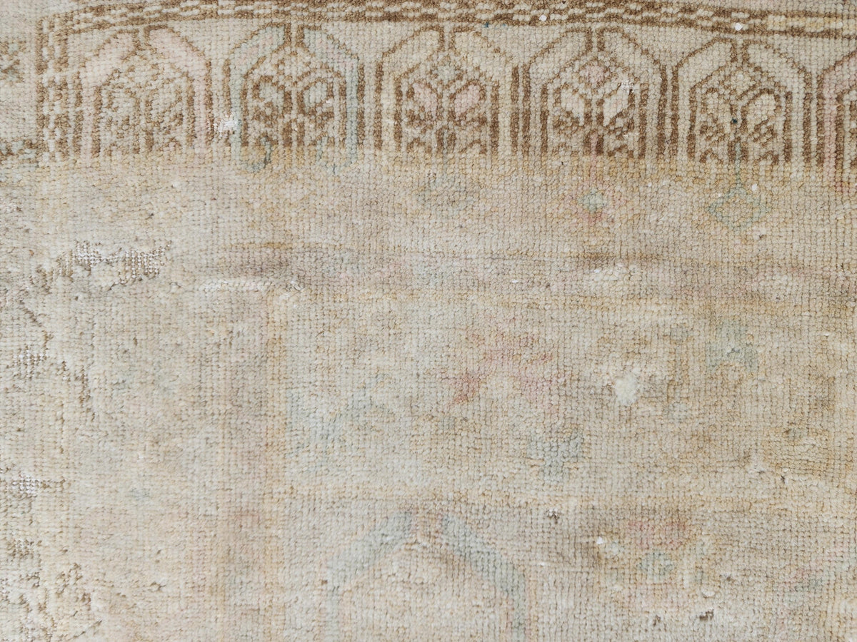 4x7 Neutral Wool Rug, Turkish Wool Anatolian Hand Made, Home Kitchen and Entryway Decor