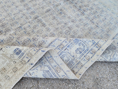 6x9 Antique Muted Rug: Turkish Hand Knotted, Farmhouse Soft Rug