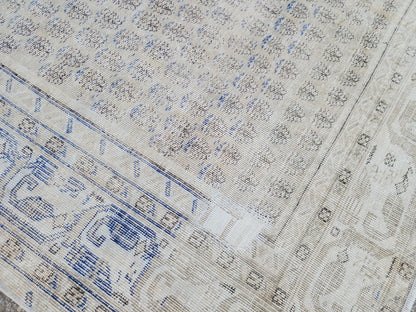 6x9 Antique Muted Rug: Turkish Hand Knotted, Farmhouse Soft Rug