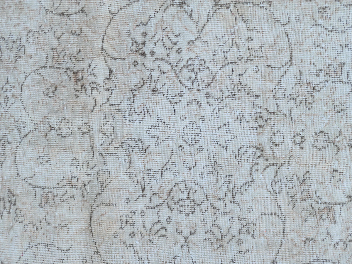 Neutral Rug 5x9, Hand Knotted, Oriental Living Room Decor, Beige and Brown
